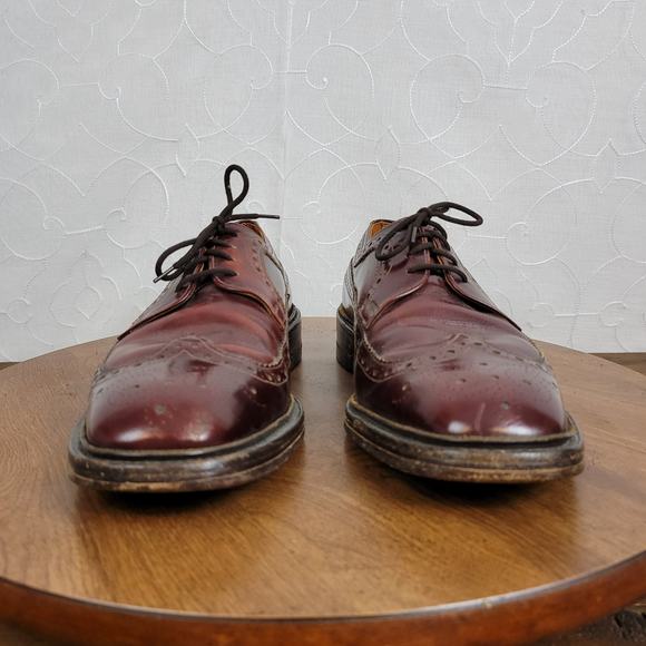 The British Isles Collection Men's Oxford Shoes SZ 10 Leather Lace Up Almond Toe - Picture 3 of 9